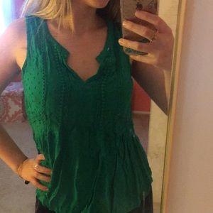 Green blouse